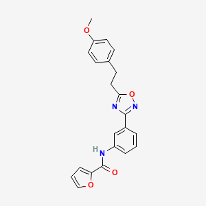 N-(3-{5-[2-(4-methoxyphenyl)ethyl]-1,2,4-oxadiazol-3-yl}phenyl)-2-furamide