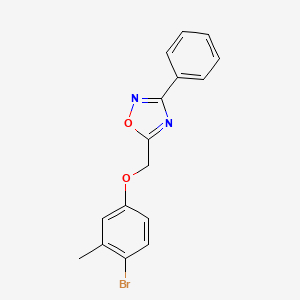 5-[(4-bromo-3-methylphenoxy)methyl]-3-phenyl-1,2,4-oxadiazole