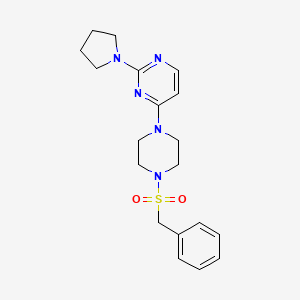 4-[4-(benzylsulfonyl)-1-piperazinyl]-2-(1-pyrrolidinyl)pyrimidine