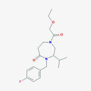 1-(ethoxyacetyl)-4-(4-fluorobenzyl)-3-isopropyl-1,4-diazepan-5-one