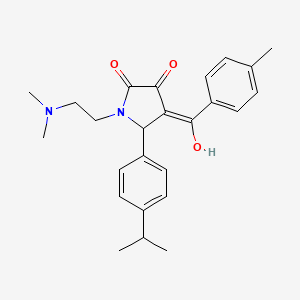 1-[2-(dimethylamino)ethyl]-3-hydroxy-5-(4-isopropylphenyl)-4-(4-methylbenzoyl)-1,5-dihydro-2H-pyrrol-2-one