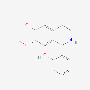 molecular formula C17H19NO3 B5436900 2-(6,7-dimethoxy-1,2,3,4-tetrahydro-1-isoquinolinyl)phenol CAS No. 88307-72-6