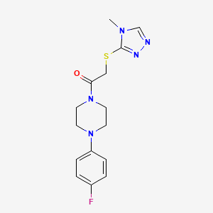 1-(4-fluorophenyl)-4-{[(4-methyl-4H-1,2,4-triazol-3-yl)thio]acetyl}piperazine