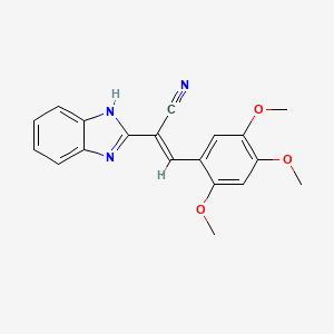 2-(1H-benzimidazol-2-yl)-3-(2,4,5-trimethoxyphenyl)acrylonitrile