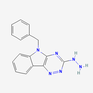 molecular formula C16H14N6 B5436959 5-benzyl-3-hydrazino-5H-[1,2,4]triazino[5,6-b]indole 