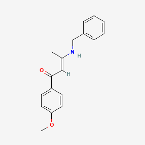 3-(benzylamino)-1-(4-methoxyphenyl)-2-buten-1-one