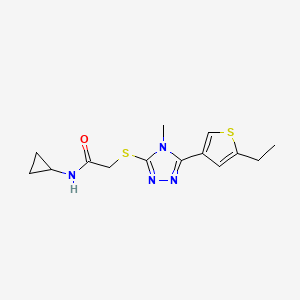 N-cyclopropyl-2-{[5-(5-ethyl-3-thienyl)-4-methyl-4H-1,2,4-triazol-3-yl]thio}acetamide