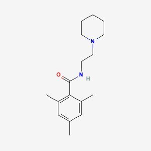 2,4,6-trimethyl-N-[2-(1-piperidinyl)ethyl]benzamide