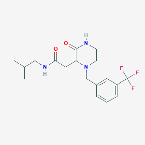 N-isobutyl-2-{3-oxo-1-[3-(trifluoromethyl)benzyl]-2-piperazinyl}acetamide