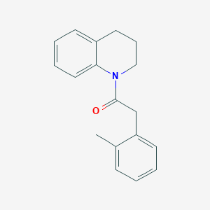 molecular formula C18H19NO B5437046 1-[(2-methylphenyl)acetyl]-1,2,3,4-tetrahydroquinoline 