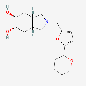 (3aR*,5S*,6S*,7aS*)-2-{[5-(tetrahydro-2H-pyran-2-yl)-2-furyl]methyl}octahydro-1H-isoindole-5,6-diol