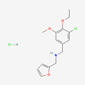 (3-chloro-4-ethoxy-5-methoxybenzyl)(2-furylmethyl)amine hydrochloride