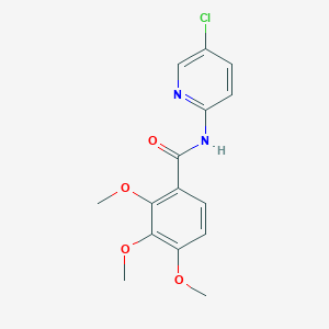 molecular formula C15H15ClN2O4 B5437142 N-(5-chloro-2-pyridinyl)-2,3,4-trimethoxybenzamide 