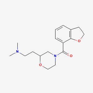 molecular formula C17H24N2O3 B5437239 2-[4-(2,3-dihydro-1-benzofuran-7-ylcarbonyl)-2-morpholinyl]-N,N-dimethylethanamine 