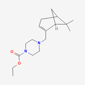 molecular formula C17H28N2O2 B5437246 ethyl 4-[(6,6-dimethylbicyclo[3.1.1]hept-2-en-2-yl)methyl]-1-piperazinecarboxylate 