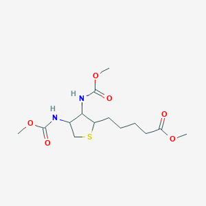 methyl 5-{3,4-bis[(methoxycarbonyl)amino]tetrahydro-2-thienyl}pentanoate