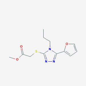 methyl {[5-(2-furyl)-4-propyl-4H-1,2,4-triazol-3-yl]thio}acetate