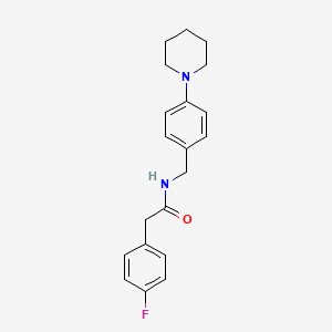 2-(4-fluorophenyl)-N-[4-(1-piperidinyl)benzyl]acetamide