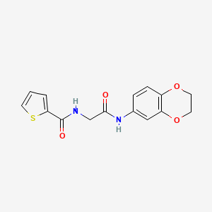 N-[2-(2,3-dihydro-1,4-benzodioxin-6-ylamino)-2-oxoethyl]-2-thiophenecarboxamide