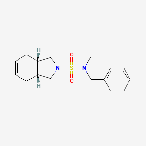 molecular formula C16H22N2O2S B5437310 (3aR*,7aS*)-N-benzyl-N-methyl-1,3,3a,4,7,7a-hexahydro-2H-isoindole-2-sulfonamide 