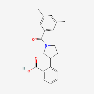 2-[1-(3,5-dimethylbenzoyl)-3-pyrrolidinyl]benzoic acid