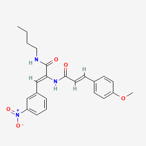 N-butyl-2-{[3-(4-methoxyphenyl)acryloyl]amino}-3-(3-nitrophenyl)acrylamide