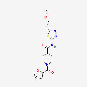 N-[5-(2-ethoxyethyl)-1,3,4-thiadiazol-2-yl]-1-(2-furoyl)piperidine-4-carboxamide