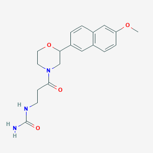 N-{3-[2-(6-methoxy-2-naphthyl)morpholin-4-yl]-3-oxopropyl}urea