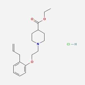 molecular formula C19H28ClNO3 B5437345 ethyl 1-[2-(2-allylphenoxy)ethyl]-4-piperidinecarboxylate hydrochloride 