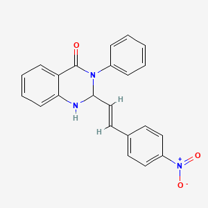 2-[2-(4-nitrophenyl)vinyl]-3-phenyl-2,3-dihydro-4(1H)-quinazolinone