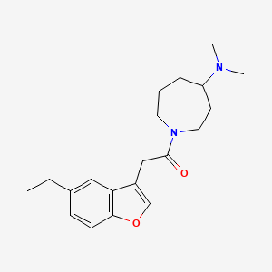 1-[(5-ethyl-1-benzofuran-3-yl)acetyl]-N,N-dimethyl-4-azepanamine