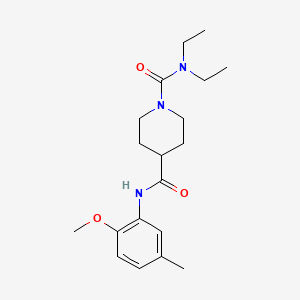 N~1~,N~1~-diethyl-N~4~-(2-methoxy-5-methylphenyl)-1,4-piperidinedicarboxamide