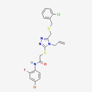 2-[(4-allyl-5-{[(2-chlorobenzyl)thio]methyl}-4H-1,2,4-triazol-3-yl)thio]-N-(4-bromo-2-fluorophenyl)acetamide