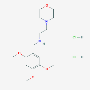 molecular formula C16H28Cl2N2O4 B5437502 [2-(4-morpholinyl)ethyl](2,4,5-trimethoxybenzyl)amine dihydrochloride 