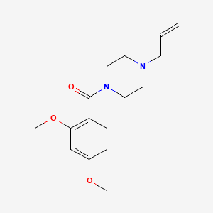 molecular formula C16H22N2O3 B5437511 1-allyl-4-(2,4-dimethoxybenzoyl)piperazine 