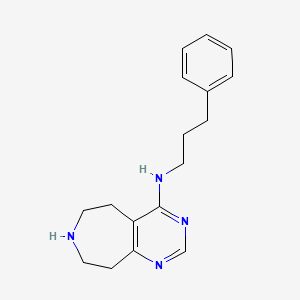 N-(3-phenylpropyl)-6,7,8,9-tetrahydro-5H-pyrimido[4,5-d]azepin-4-amine dihydrochloride