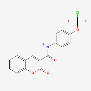 N-{4-[chloro(difluoro)methoxy]phenyl}-2-oxo-2H-chromene-3-carboxamide