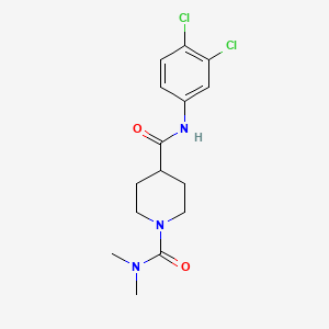 N~4~-(3,4-dichlorophenyl)-N~1~,N~1~-dimethyl-1,4-piperidinedicarboxamide