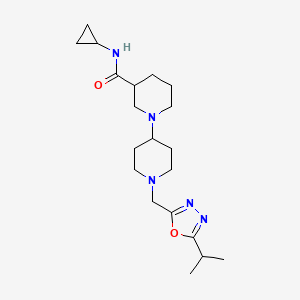 N-cyclopropyl-1'-[(5-isopropyl-1,3,4-oxadiazol-2-yl)methyl]-1,4'-bipiperidine-3-carboxamide