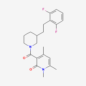 3-({3-[2-(2,6-difluorophenyl)ethyl]-1-piperidinyl}carbonyl)-1,4,6-trimethyl-2(1H)-pyridinone