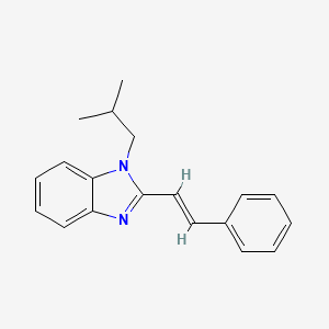 molecular formula C19H20N2 B5437586 1-isobutyl-2-(2-phenylvinyl)-1H-benzimidazole 