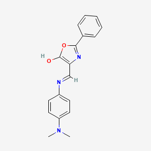 4-({[4-(dimethylamino)phenyl]amino}methylene)-2-phenyl-1,3-oxazol-5(4H)-one