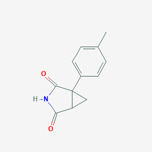 molecular formula C12H11NO2 B054376 1-(对甲苯基)-3-氮杂双环[3.1.0]己烷-2,4-二酮 CAS No. 113111-34-5