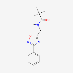 N,2,2-trimethyl-N-[(3-phenyl-1,2,4-oxadiazol-5-yl)methyl]propanamide