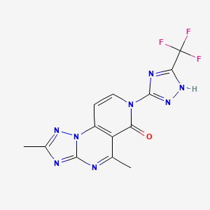 2,5-dimethyl-7-[3-(trifluoromethyl)-1H-1,2,4-triazol-5-yl]pyrido[3,4-e][1,2,4]triazolo[1,5-a]pyrimidin-6(7H)-one