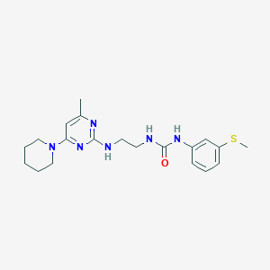 N-(2-{[4-methyl-6-(1-piperidinyl)-2-pyrimidinyl]amino}ethyl)-N'-[3-(methylthio)phenyl]urea