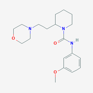 N-(3-methoxyphenyl)-2-[2-(4-morpholinyl)ethyl]-1-piperidinecarboxamide