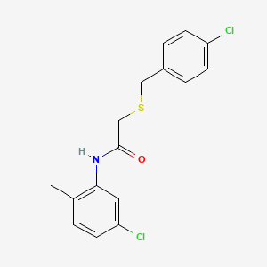 2-[(4-chlorobenzyl)thio]-N-(5-chloro-2-methylphenyl)acetamide