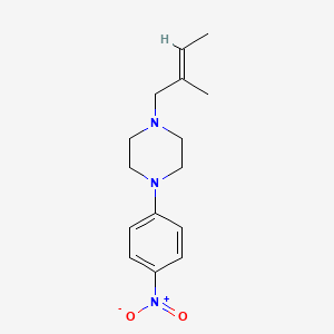 1-(2-methyl-2-buten-1-yl)-4-(4-nitrophenyl)piperazine