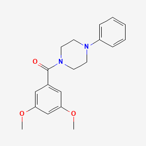 molecular formula C19H22N2O3 B5437776 1-(3,5-dimethoxybenzoyl)-4-phenylpiperazine 